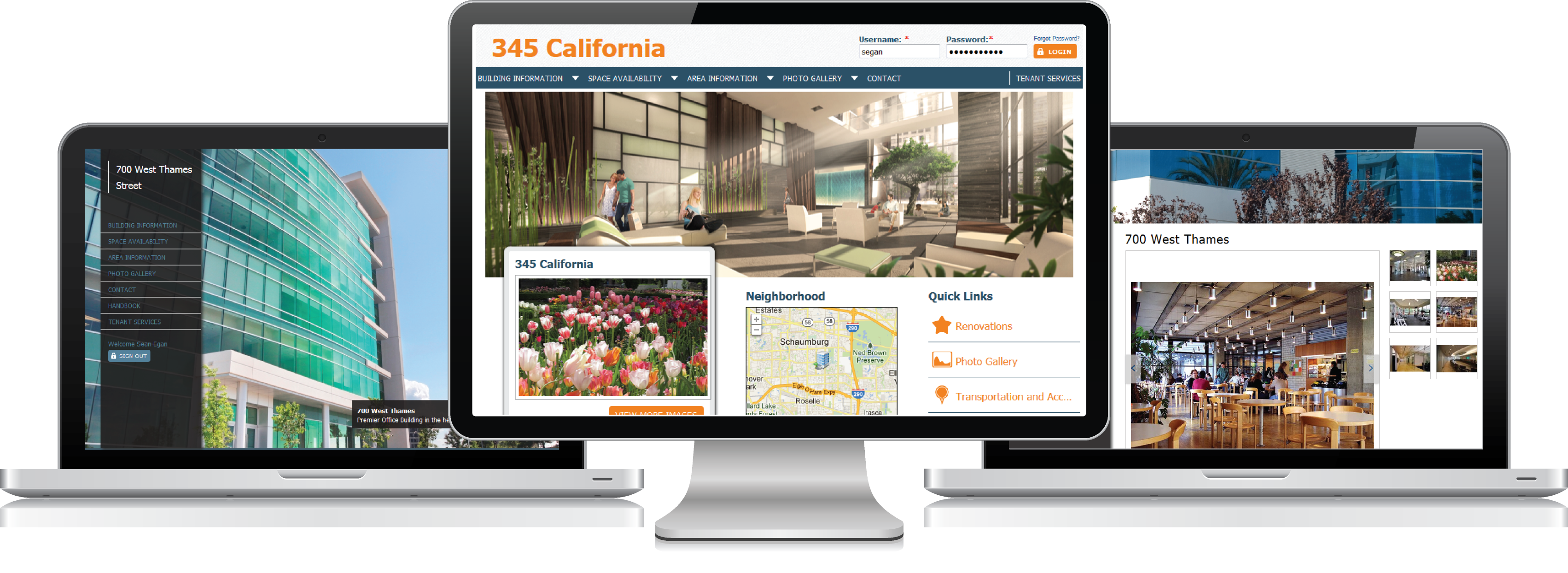 Commercial Real Estate (CRE) Property Websites and Tenant Portal from Building Engines